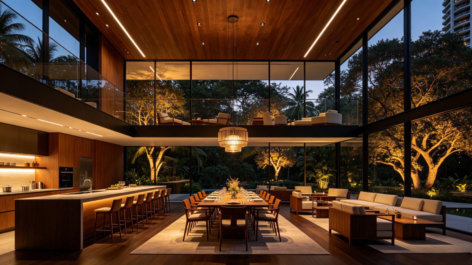 Solano Grand clubhouse double-height dining